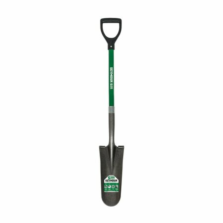 SEYMOUR MIDWEST Duralite 26 in. Fiberglass Drain Spade D-Handle Shovel Red Sv-Dd80 49437